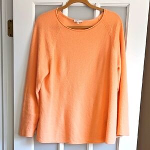 Lafayette 148 NY Sz XL Cashmere Peach Women's Sweater. EUC.